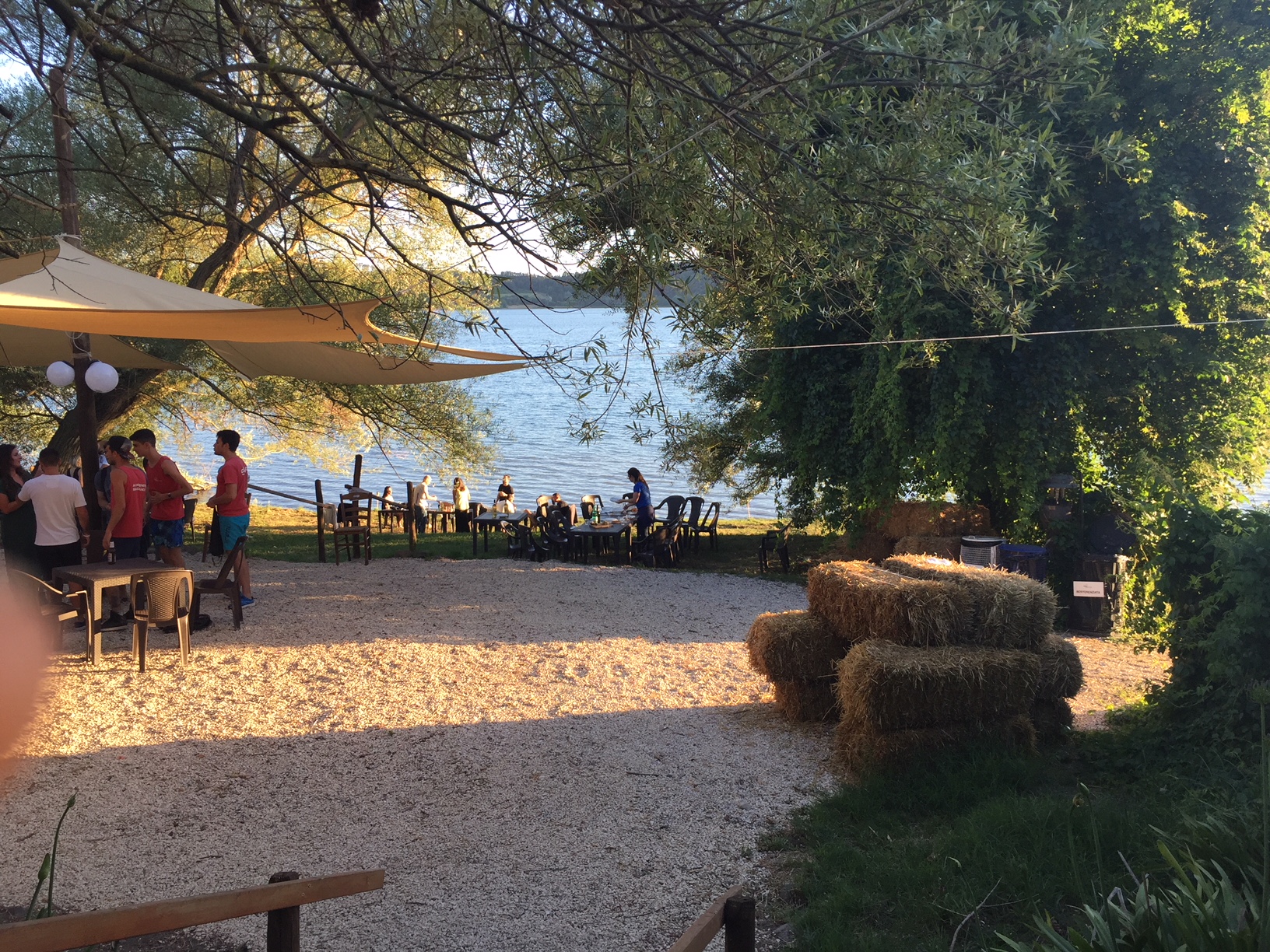 La spiaggia del Lago di Martignano